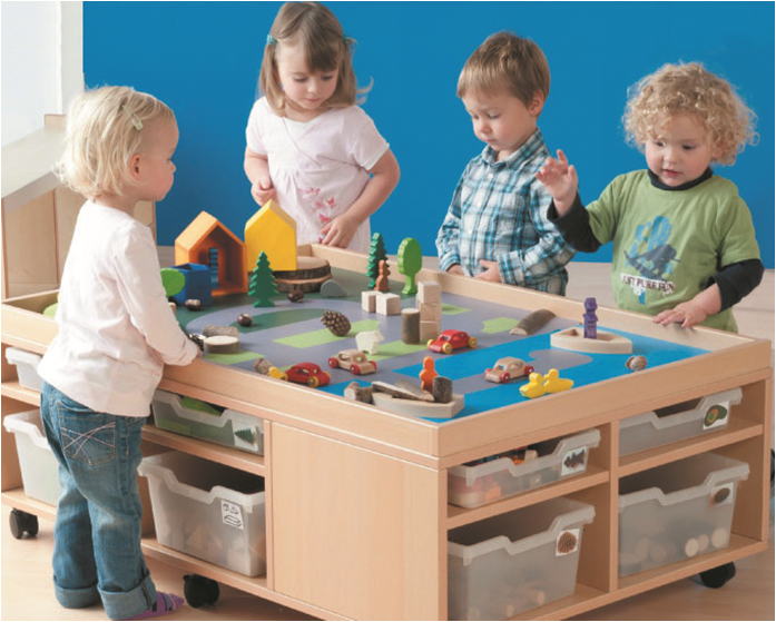 База дошкольных организаций. Стол игровой «ландшафт». Полный комплект арт. Rn18069. Развивающие столы для детского сада. Игровые столы для детского сада. Сенсорный стол для детского сада.