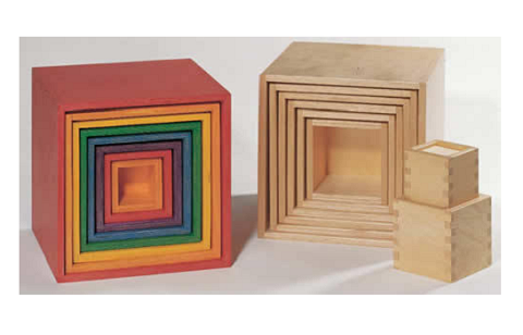 Пирамидка «Матрешка из кубиков»